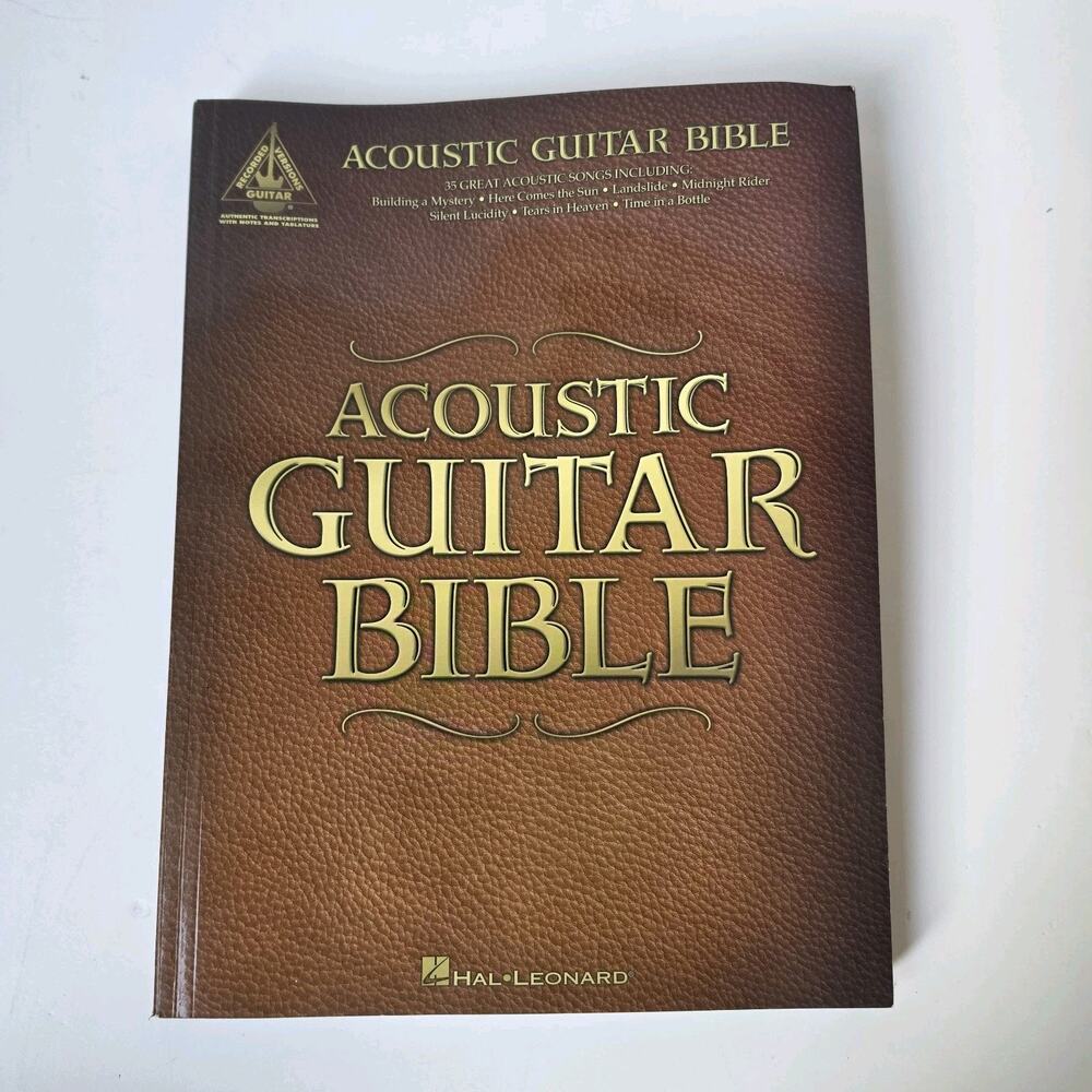 Acoustic Guitar Bible Hal Leonard 35 Songs Eagles Beatles REO Clapton Stones